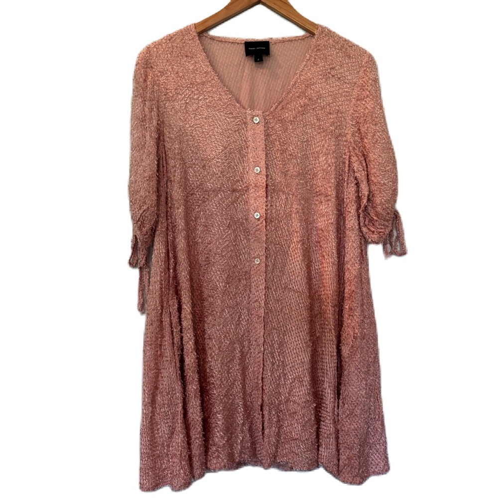 Marc Jacobs Blush Fuzzy Chenille Midi Dress Size 2